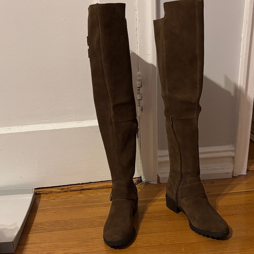 Women Sole Society Brown Over-the-Knee Boots